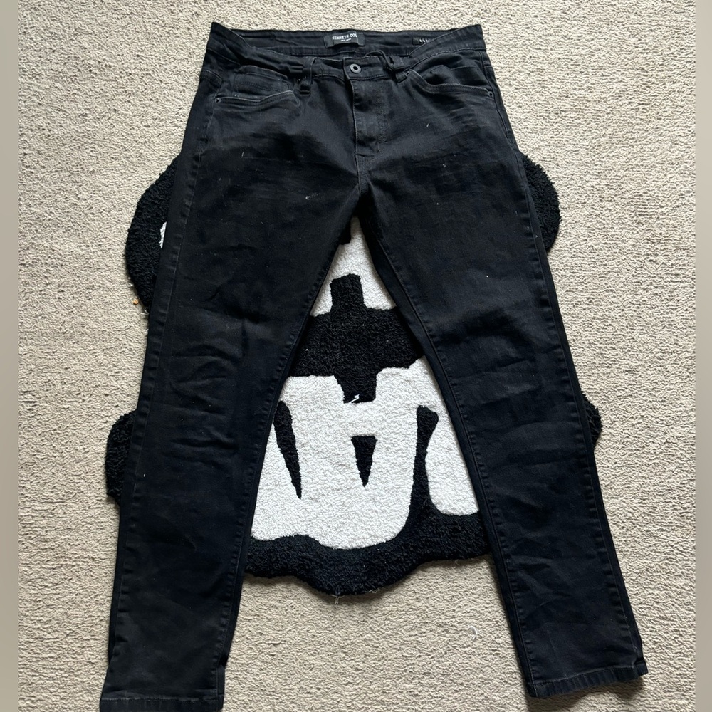 Kenneth Cole Black Slim Fit Jeans 32x32